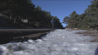 Los madrileños aprovechan el día soleado en la Sierra