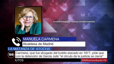 Carmena recuerda el "dolor insuperable" de la matanza de Atocha