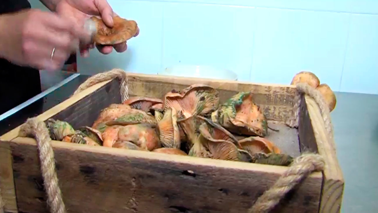 Receta de níscalos confitados