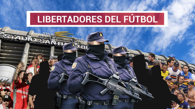 Tres anillos de seguridad rodearán el Bernabéu en la final Boca-River
