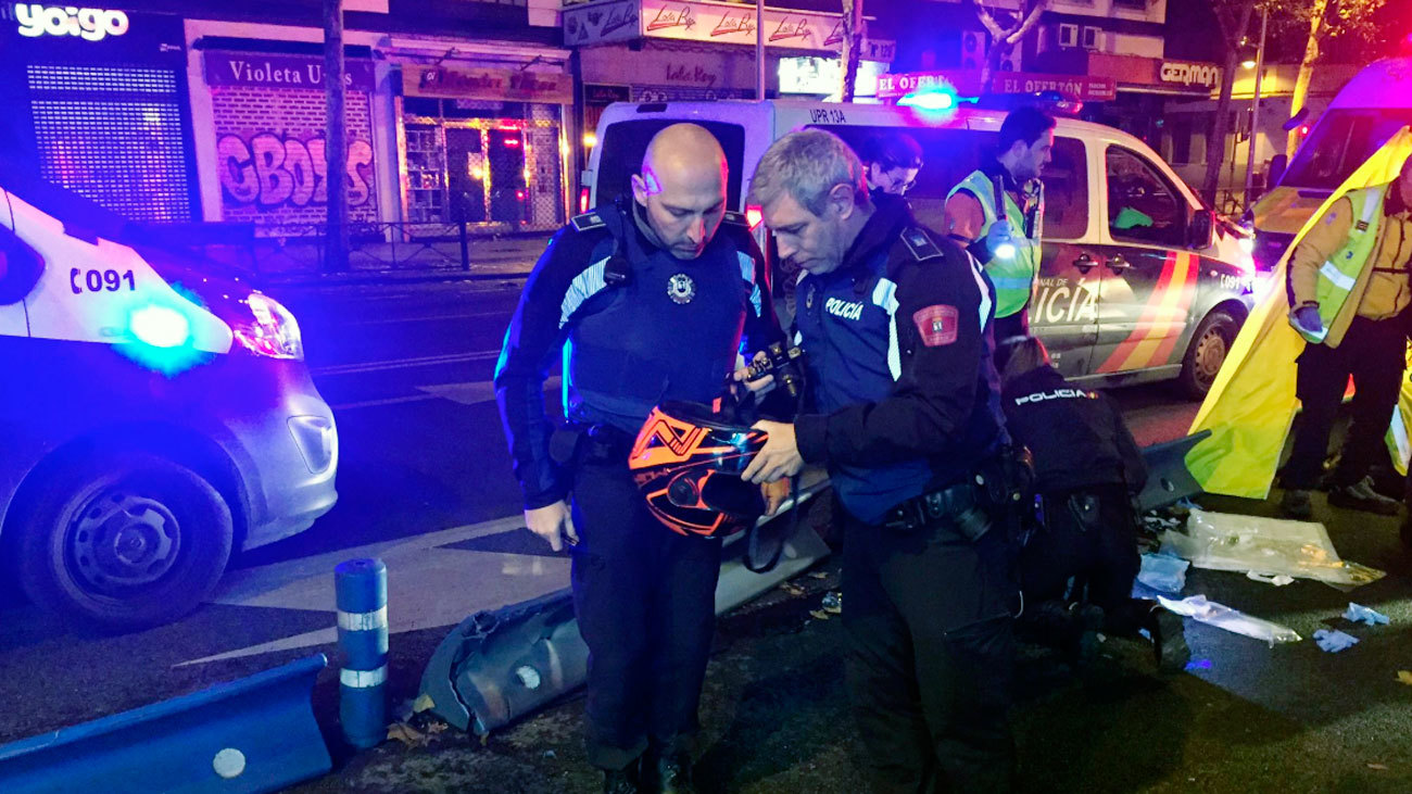 Muere un joven de 29 años tras perder el control de su moto en Bravo Murillo