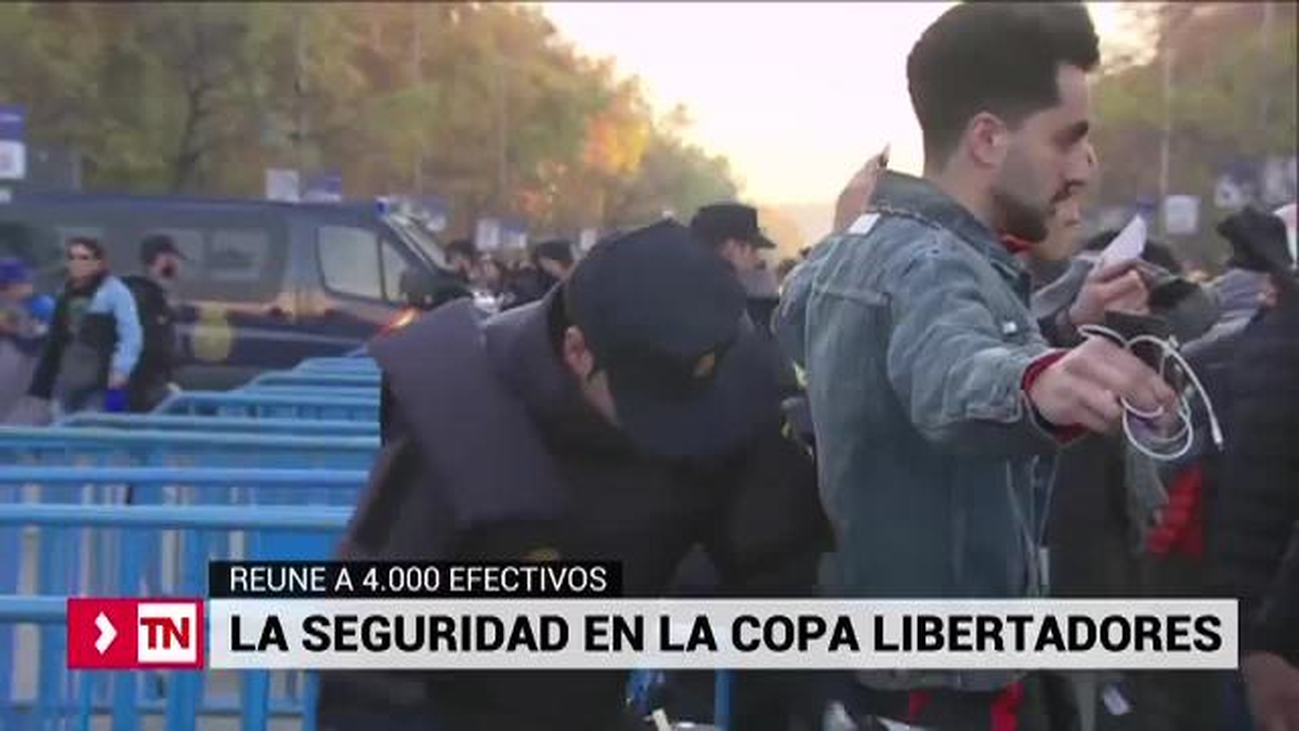 Aficionados del River y Boca acceden al Bernabéu sin incidencias