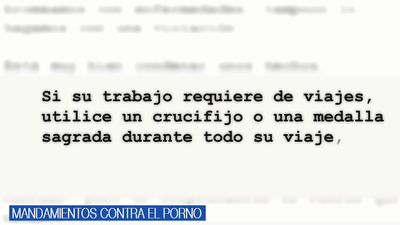 Los doce mandamientos del Obispado de Alcalá para dejar el porno