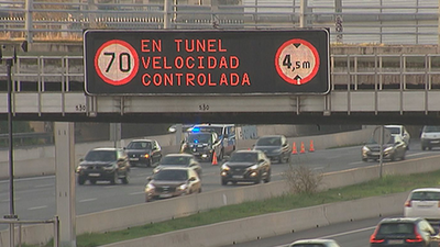 Limitación de velocidad a 70 km/h en M-30 y accesos a Madrid