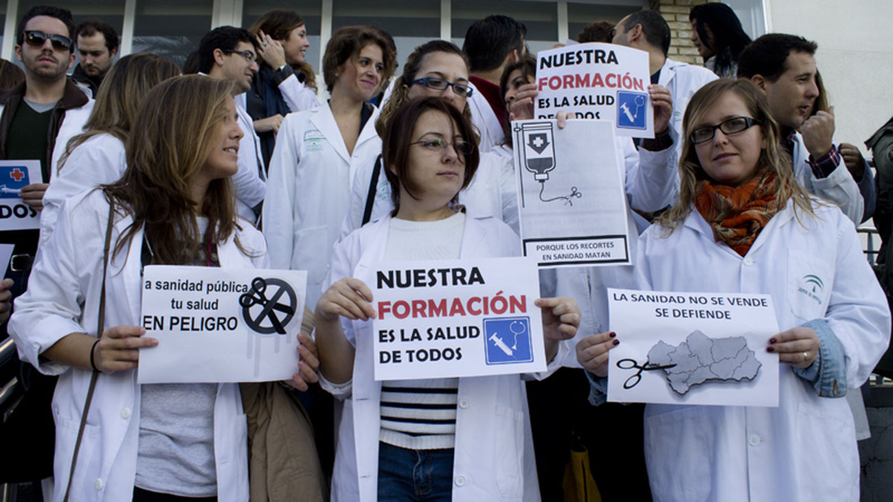 Protesta de médicos