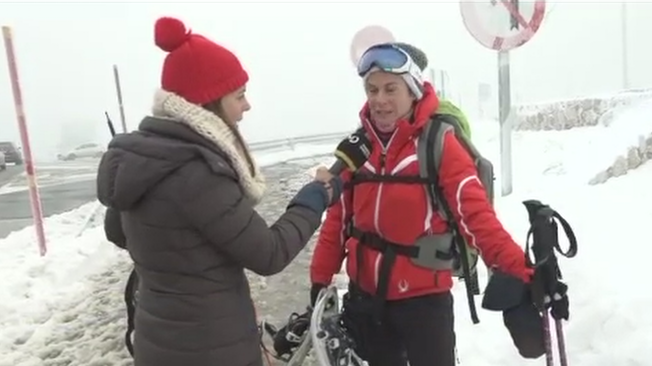Nieve en la sierra de Madrid
