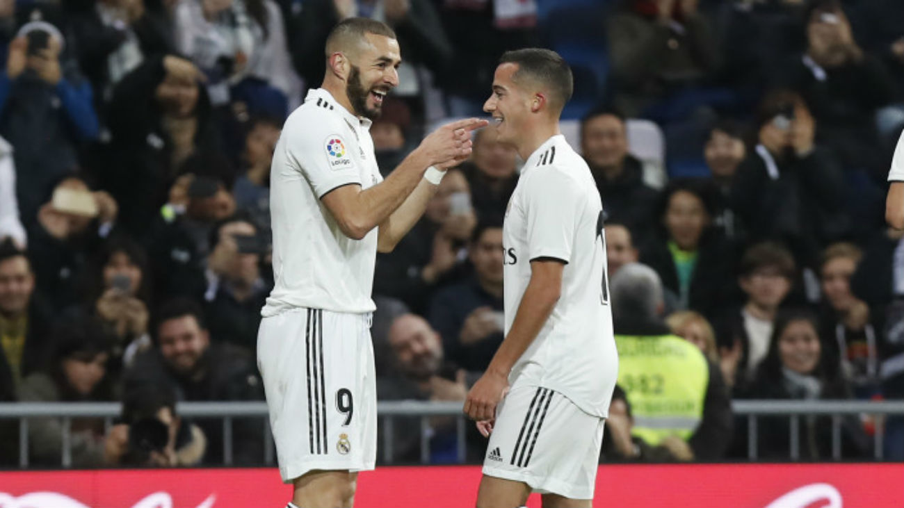 Benzema y Lucas Vázquez