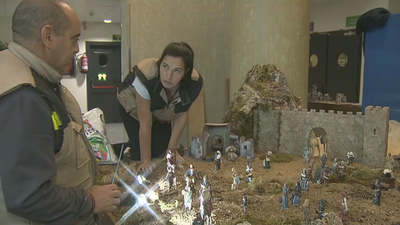 Así montan el belén de Telemadrid