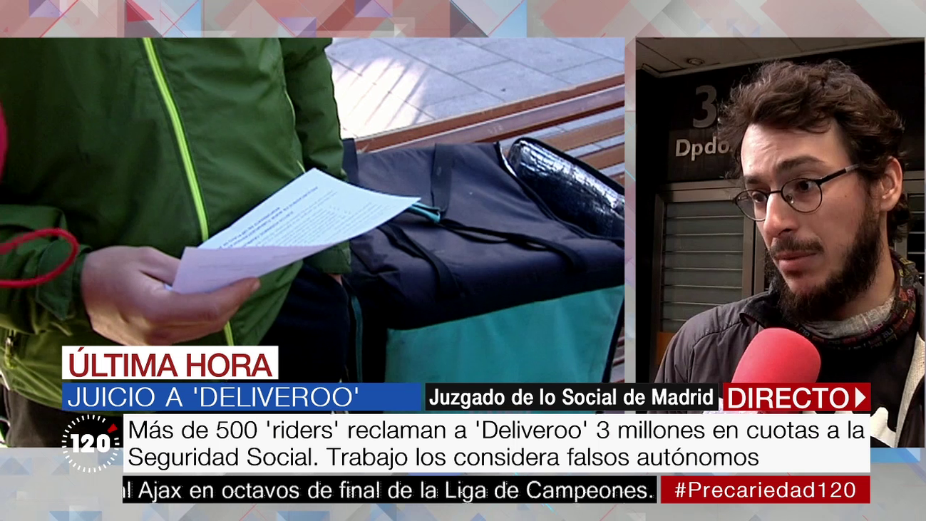 La reivindicación de los trabajadores de Deliveroo: "Exigimos que se reconozca la falsa autonomía"