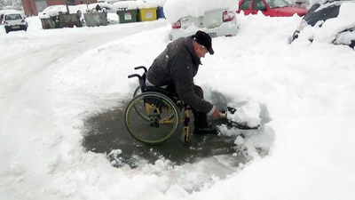 Temporal de frío y nieve en Rumanía