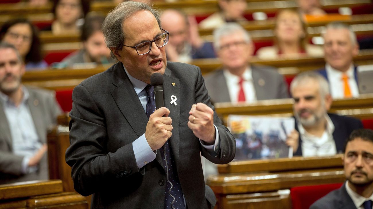 Torra alentó acciones violentas el 1 de octubre de 2018