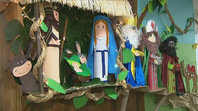 Una 'selva' decora la Navidad en el Hospital Infanta Leonor