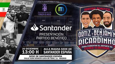 Ricardinho, Ortiz y Benjamín, corazón solidario