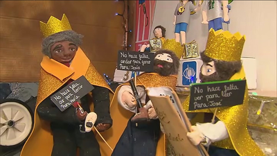 El Palacio de Cibeles acoge la exposición 'El Belén de mi colegio'