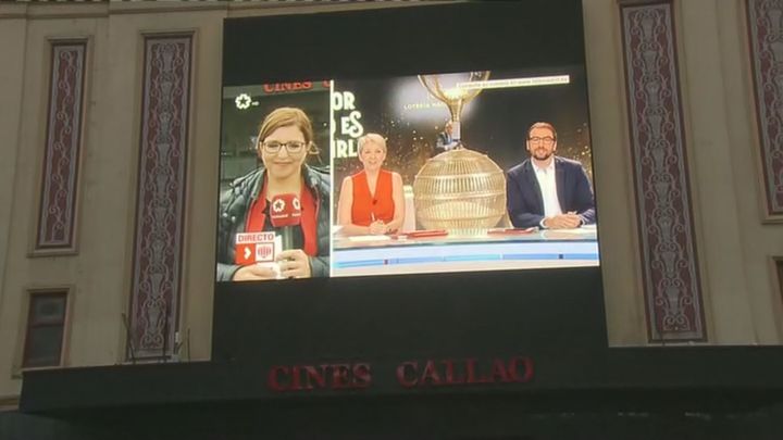 Telemadrid en la pantalla de Callao