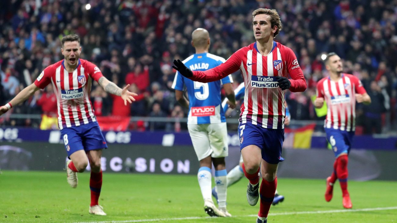1-0. Triunfo de penalti del Atlético ante el Espanyol
