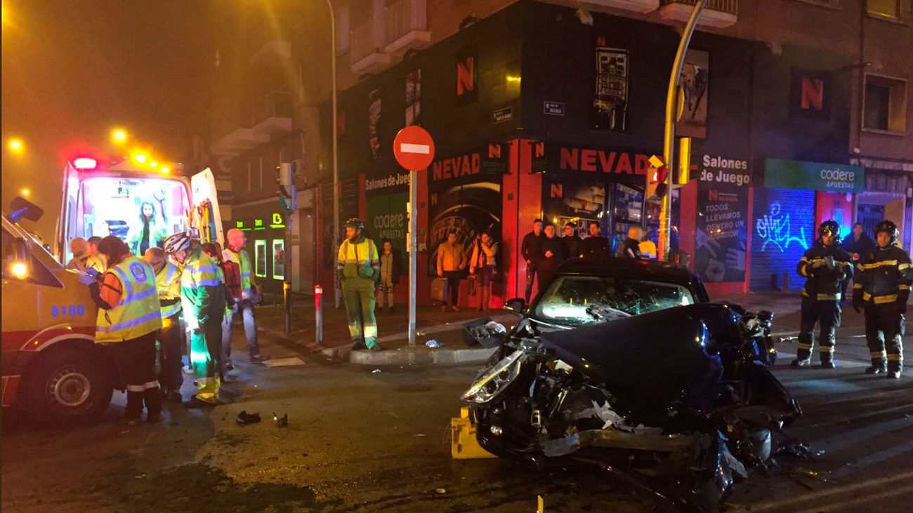 Accidente en la calle Alcalá