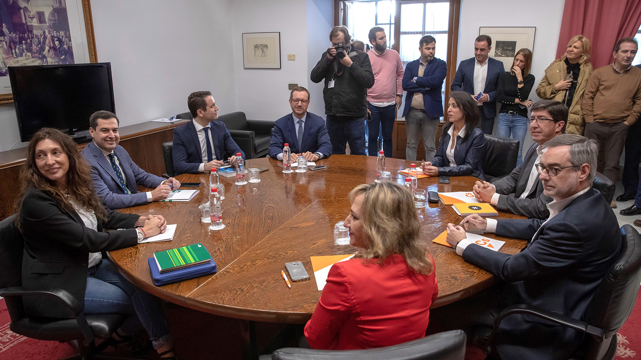 Acuerdo de PP y Ciudadanos para un modelo de financiación "solidario y justo" en Andalucía