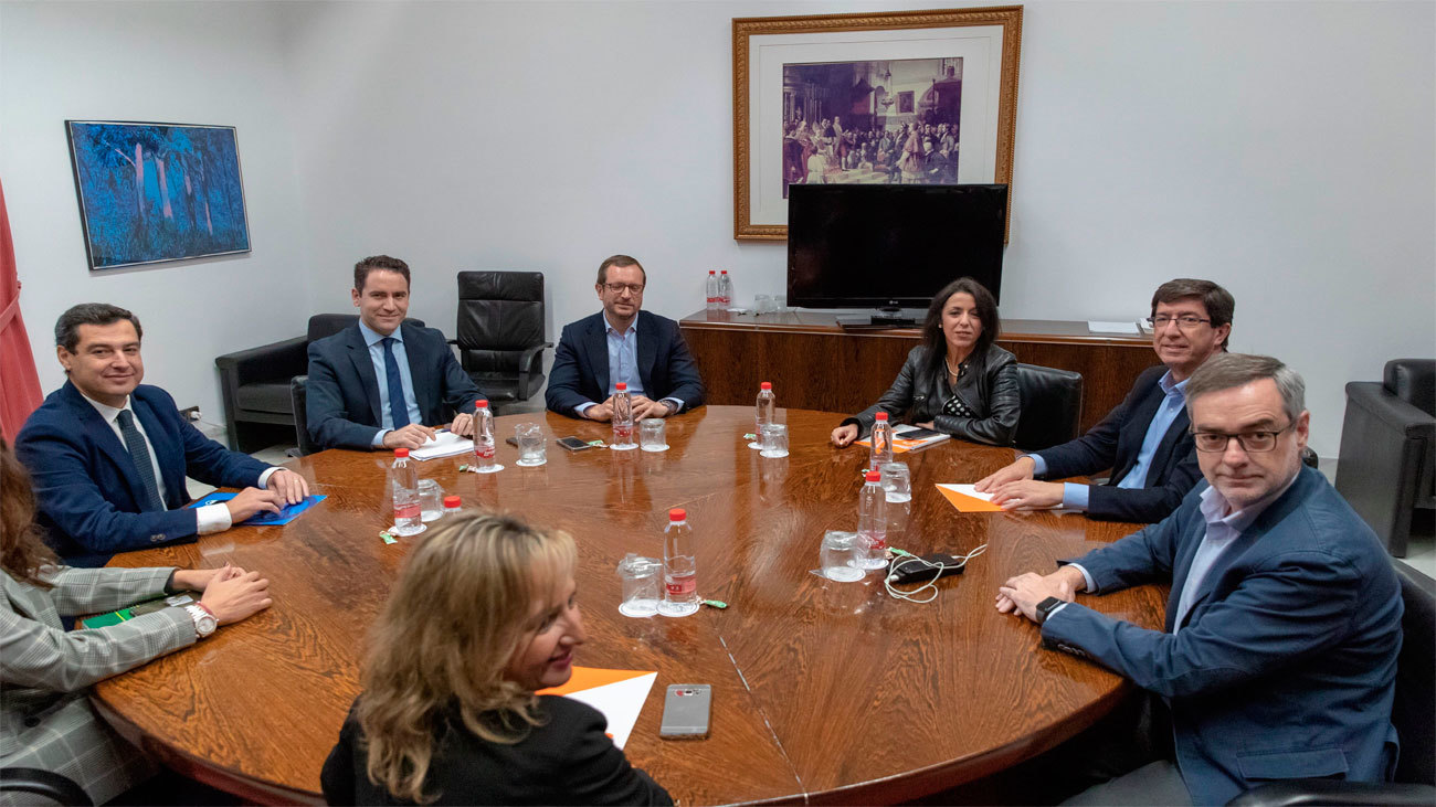 PP-A y Cs cierran su acuerdo programático en Andalucía con 90 medidas