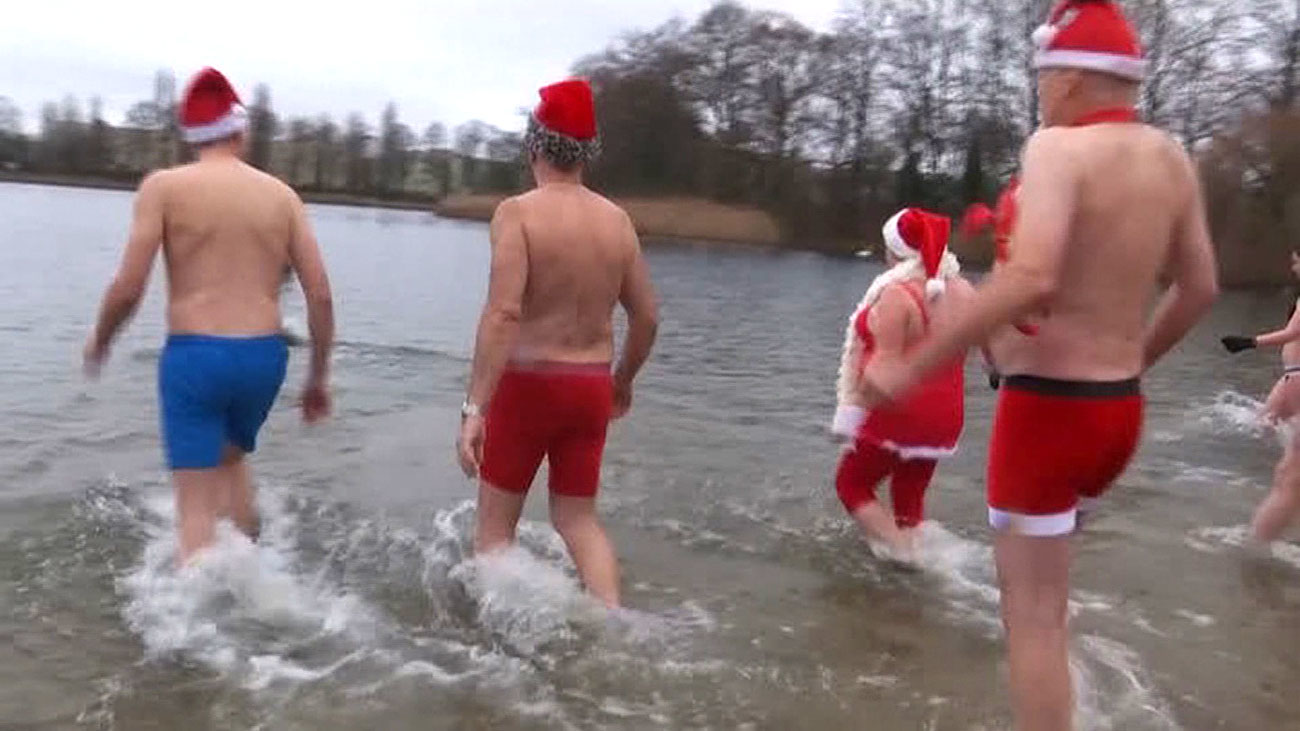 Baño navideño en Alemania