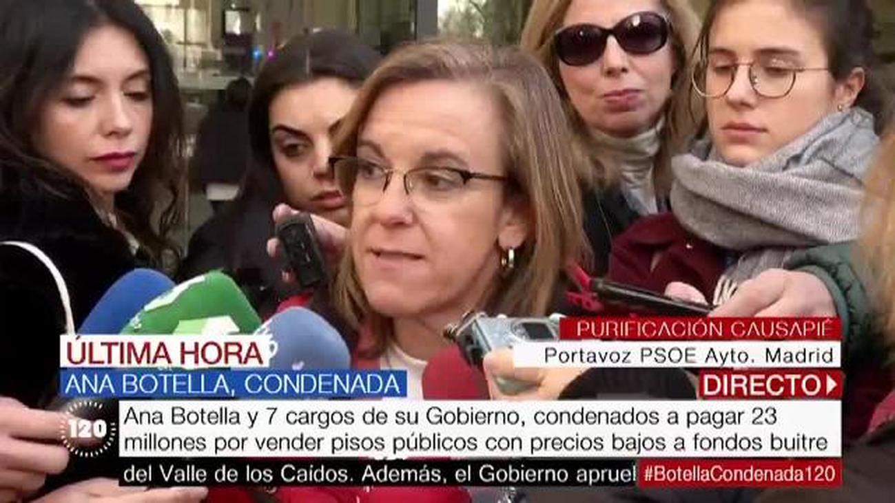 El PSOE aplaude la condena a Ana Botella y pide que se abra la causa penal
