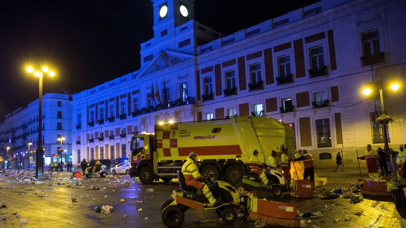 La Nochevieja en Madrid deja heridos leves, intoxicaciones y una muerte natural