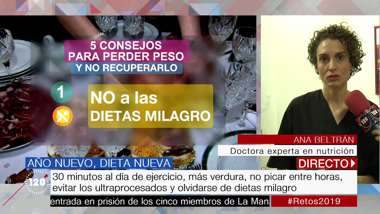 Cinco consejos para perder definitivamente el peso ganado en Navidad