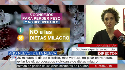 Cinco consejos para perder definitivamente el peso ganado en Navidad
