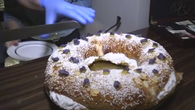 Roscón de violetas, castizo y por encargo