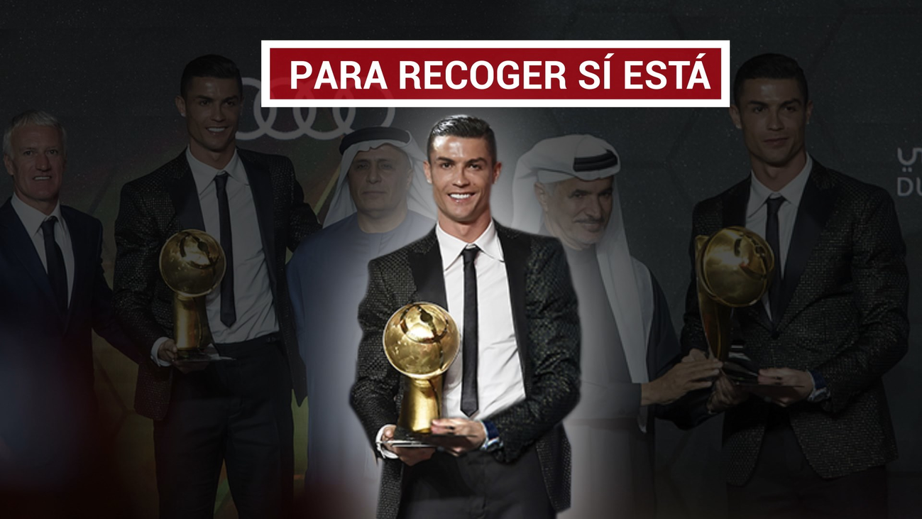 Cristiano, 'Mejor Jugador' en los Globe Soccer Awards