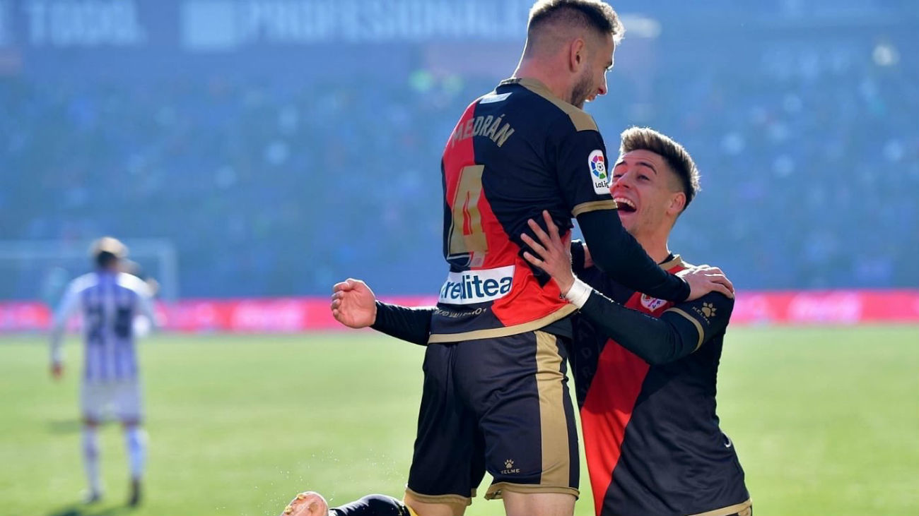 0-1. El Rayo hace valer el gol de Medrán y las paradas de Dimitrievski