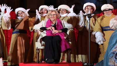 Carmena y Melchor pronuncian sus mensajes tras la Cabalgata de Reyes