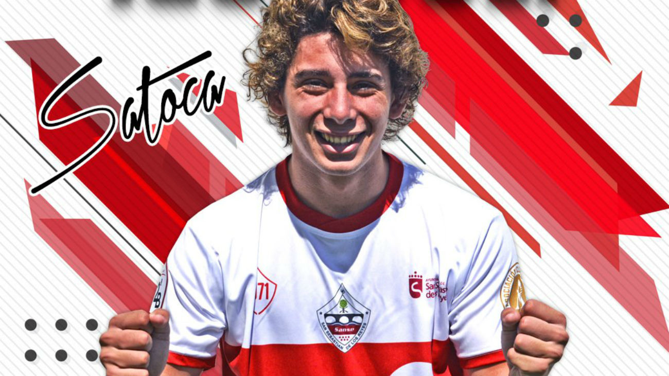 Gol de Satoca, del Sanse, al Navalcarnero (1-0)