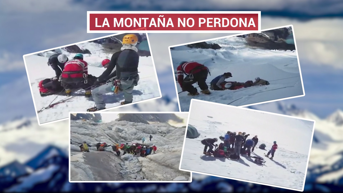 Rescatan los cuerpos de los cuatro alpinistas muertos en Perú