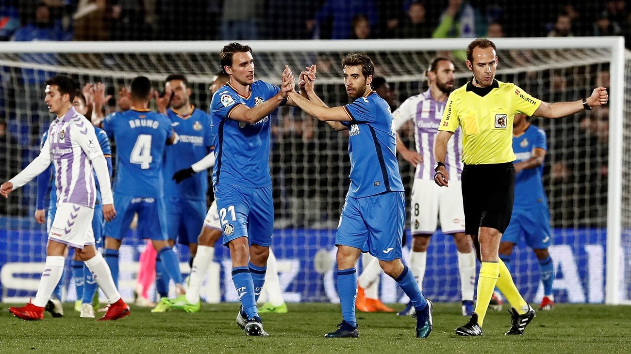 1-0. El Getafe supera al Valladolid en el 92'
