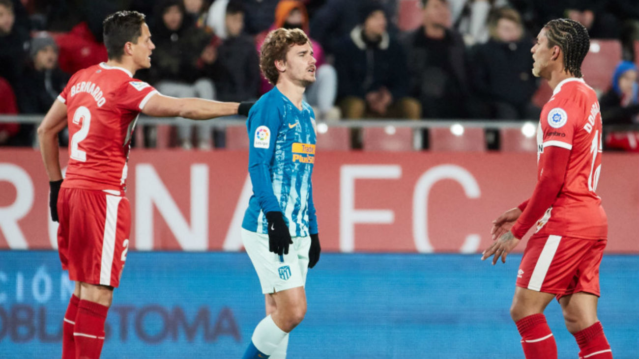 1-1. El Atlético empata en Girona y el Wanda decidirá