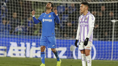 Gol de Ángel al Valladolid (1-0)