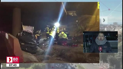 Un joven en estado grave tras perder el control del vehículo en la M-40