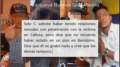 Esta fue la declaración de los acusados que forman 'la manada de Alicante'