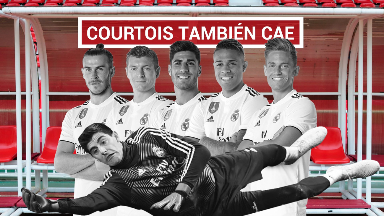 Courtois se une al parte de bajas