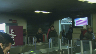 Incendio en un local  comercial del cercanías de Ciempozuelos