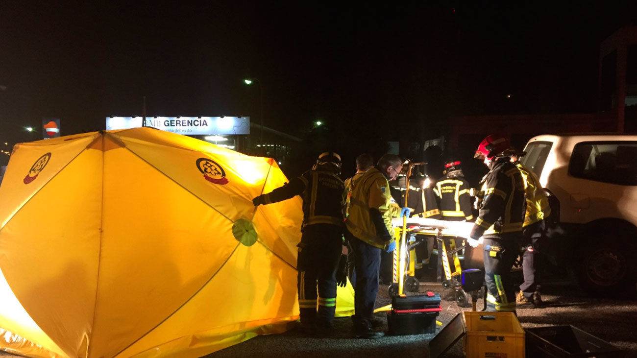 Herido grave un motorista  al ser  atropellado por un todoterreno en el Bus VAO de la A-6