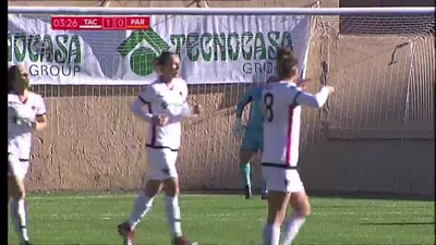 Gol de Badell del Tacón al Parquesol (1-0)