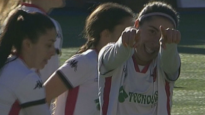 Gol de Badell del Tacón al Parquesol (2-0)