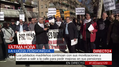 Los jubilados madrileños continúan con sus movilizaciones para reclamar mejores pensiones