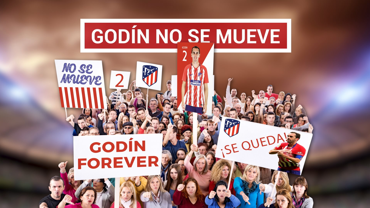 La afición del Atleti reclama la renovación de Godín