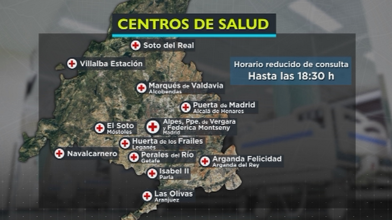 Estos son los centros de salud que verán reducidos sus horarios de consulta hasta las 18.30 horas