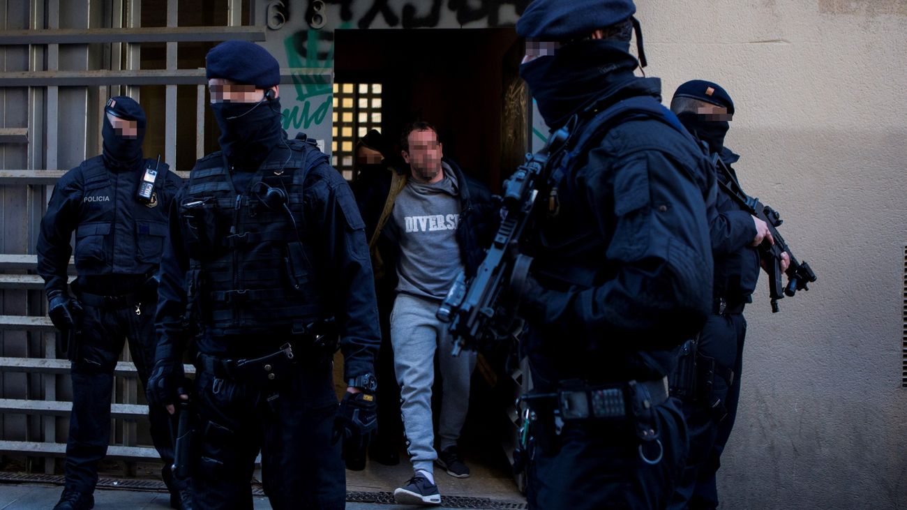 Operación contra el terrorismo yihadista en el distrito de Ciutat Vella de Barcelona