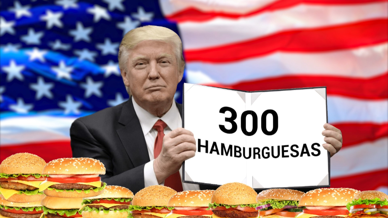 Trump recibe a los Tigers de fútbol americano con 300 hamburguesas