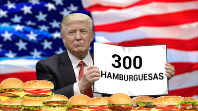 Trump recibe a los Tigers de fútbol americano con 300 hamburguesas